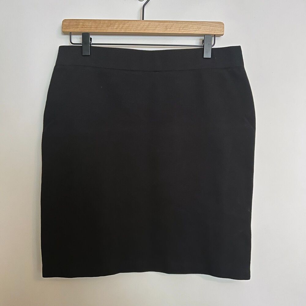 Madewell Black Ponte Mini Skirt Size Large